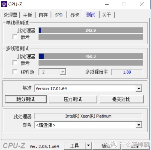 CPU测试结果